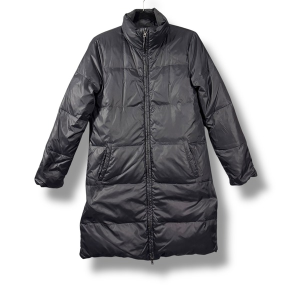 Eileen Fisher Jackets & Blazers - Eileen Fisher Down Reversible Black Puffer Long Length Full Zip Coat